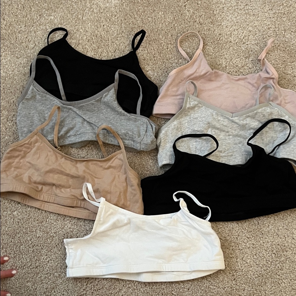 Old Navy Kids Bralette Set - Black, Gray, Pink, Tan, White